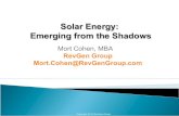 Solar Energy: Emerging from the Shadowsrevgengroup.com/resources/Solar+Energy+Emerging... · Solar Industry is Definitely Growing Sources: Greentech Media Research, Fraunhofer ISE