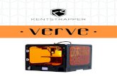 VERVE - Stampanti 3D · 2017-01-16 · VERVE 3D printer know if it is without power supply and save the printing process. On 3D printer’s display will appear a message that notify