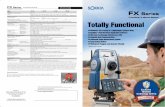 Functional X-ellence Station Totally Functional for Oceania.pdfThe FX Total Station Offers High Performance in a Compact Size. • Fast distance measurement of 0.9s regardless of object.