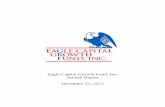 Eagle Capital Growth Fund, Inc. Annual Report December 31 ...eaglecapitalgrowthfund.com/reports/grf_ar_2012.pdf · Stryker Corp. $ 1,096,400 4.6 % Eaton Vance Corp. $ 1,082,900 4.6