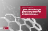Optimization of power generation systems with tubular ... · AnMBR Berghof Membrane Technology GmbH part of the Berghof Group, is the leading manufacturer of tubular membranes for