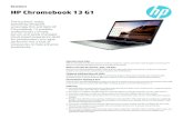 PSG AMS Commercial Notebook Datasheet 2013€¦ · Datasheet | HP Chromebook 13 G1 MessagingFootnotes 1 Sold separately or as an optional feature. 2 Multi-core is designed to improve