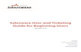 Salesware User and Ticketing Guide for Beginning Users · 2015. 4. 14. · Salesware User and Ticketing Guide for Beginning Users Version 4.4 . accesso . 302 Camino de la Placita
