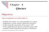 Queues - topstep.weebly.comtopstep.weebly.com/uploads/2/4/9/4/24947581/chapter04.pdf · 4-1 Queue Operations This section discusses the four basic queue operations. Using diagrammatic