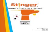 Version 1 Owner / Operator’s Manual - Stinger® tool B.pdfStinger® to the hot stick using the yellow universal toothed hot stick adapter (Hot Stick Adapter). Be sure to attach the