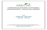 Confederation for Ayurvedic Renaissance -Keralam Limited ... Annual Report.pdf · Confederation for Ayurvedic Renaissance -Keralam Limited . 15 th. Annual Report . 2018 -- 2019 .