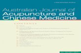 Australian Journal of Acupuncture and Chinese …...Acupuncture and Chinese Medicine Association Ltd C Zaslawski, S Walsh, J James, J Deare 20 AACMAC Melbourne 2014: Opening Speech