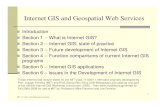 Internet GIS and Geospatial Web Servicesweb.mit.edu/11.188/ · Section 4 -- Function comparisons of current Internet GIS programs Section 5 -- Internet GIS applications Section 6