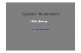 Species Interaction Powerpoint-NOTES · • Competition in an interaction between two organisms that are using the same limited resource. • Competition can be within the same species