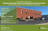 FOR LEASE APRIL 2020 FREESTANDING OFFICE/WAREHOUSE … · The University of Alabama at Birmingham (UAB) is Alabama's second largest employer with more than 23,000 employees and a