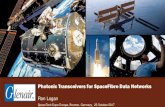 Photonic Transceivers for SpaceFibre Data Networks...Fiber-Optic Transmitter / Receiver in a Size #8 Contact 50 Mbps to 5 Gbps today Support balanced CML protocols: SpaceFibre, sRIO,