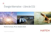Énergie Alternative – Libre de CO2 · 10/3/2018  · Hatch Global operations– Énergie Alternative – Mine and Communauté éloigné Islanded Hybrid Project Power Demand Management