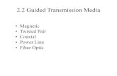 2.2 Guided Transmission Media - Tarleton State University€¦ · • Twisted Pair • Coaxial • Power Line • Fiber Optic. Magnetic media = tapes, HDDs. Have you seen this ‘network’