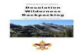 BENICIA BOY SCOUT TROOP 8 Desolation Wilderness Backpackingbenicia-troop8.org/Events/Desolation_Info_Package.pdf · Philmont. Each Scout should pack his own backpack. Consult the