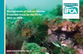 Management of Inshore Marine Protected Areas by the IFCAs · “IFCAS will lead, champion and manage a sustainable marine environment and inshore fisheries, by successfully securing
