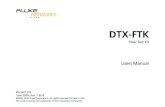 Fiber Test Kit · • DTX Fiber Optic Meter (DTX-FOM2) • SimpliFiber Pro 850/1300 LED optical source • Simplex test reference cord se t, 62.5 µm, SC/SC, (includes one mandrel
