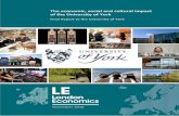 The economic, social and cultural impact The economic and …€¦ · Final Report to the University of York Wherever possible London Economics uses paper sourced from sustainably
