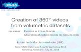 Creation of 360 videos from volumetric datasetsrubengarcia.userweb.mwn.de/publicaciones/Garcia18aSlides.pdf · 2018. 7. 12. · Use cases: Excitons in lithium fluoride Adsorption
