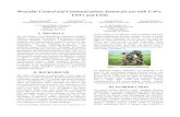 Wearable Control and Communications System for …...Unmanned Ground Vehicle (UGV) platform Dragon Runner, (ii) its Unattended Ground Sensor (UGS) SUSS, and (iii) its Unmanned Air