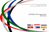 AIMS Program 2014 · 2014. 7. 23. · I am pleased to introduce to you a new collaboration between three Japanese Partner Universities (JPU) and seven ASEAN affiliated universities