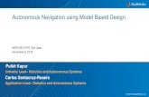 Autonomous Navigation using Model Based Design · 20 Localization System using Model Based Design ROS as Communication ... and code generation, while using MATLAB to automate development