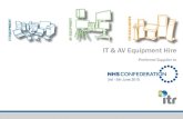 IT & AV Equipment Hire - NHS Confederation/media/Confederation/Files/Publications... · term project, let our engineers configure a suite of PC’s to meet your exact needs. ... 1x