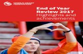 End of Year Review 2017 Highlights and achievements · achievements. Because every heartbeat matters With the current strategic plan (2015-17) coming to an end, and with the appointment
