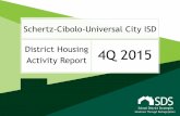 Schertz-Cibolo-Universal City ISD District Housing 4Q 2015 ... · – austin +34,900 – san antonio ... zone 4q15 attendance zone annual starts 2015 developed lots remaining to be