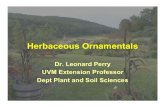 Herbaceous Ornamentals - University of Vermont · Perry’s 3-step Program (for more information) 1. Perry’s Perennial Pages perrysperennials.info note: >leaflets, >articles, >plants