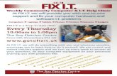 FIX I.T. A5 Flier with Reverse - GO-To FIX I.T. - Home · At FIX I.T. we will do everything with you and wherever possible, encourage you to learn how to do it yourself. We are current