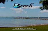 TOWNSHIP OF BROCK · Lake Simcoe Lake Ontario Lake Scugog Rice Lake. Location. The Township of Brock is in an ideal location, in the north-east of the Greater Toronto Area, close