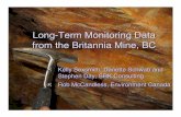 Long-Term Monitoring Data from the Britannia Mine, BCbc-mlard.ca/files/presentations/2003-4-SEXSMITH... · Presentation Outline Geology Historical Water Quality ... Jan Feb Mar Apr