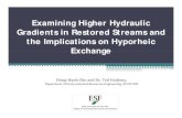 Examining Higher Hydraulic Gradients in Restored Streams ... · Overview of Presentation • Hyporheic exchange • Studies on stream restoration, especially about hydraulic gradients