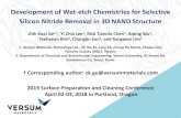 03-05-CK Ge-Versum-Development of Wet-etch Chemistries for ... · 4/3/2019  ·  45.7 Molarity (M) 120 128 152 316 3.5 3.7 5.0