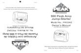 PKC0J9 900 PkAmp JumpStarter - PEAK Autoimages.peakauto.com/PKC0AZ_900_PkAmp_JumpStarter.pdf · important to read this manual before charging and follow the jump-start instructions