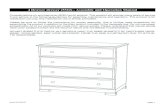 4 Drawer dresser (5522) - Assembly and Operation Manual · Support Bar Fastener (12) H9. Wood Dowel (4) H10. Plastic Plug (4) H6. 1/2” Wood Screw (112) H2.Cam Lock (18) page 2 ...