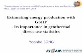 Estimating energy production with GSHP - its importance in ... · Estimating energy production with GSHP - its importance in geothermal direct-use statistics Yoonho SONG “Current
