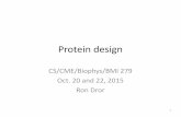 Protein(design · • Designing enzymes (proteins that catalyze chemical reactions) – Useful for production of industrial chemicals and drugs • Designing proteins that bind specifically