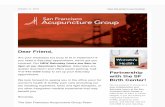 Partnership with the SF Birth Center! - Amazon Web Services · The San Francisco Acupuncture Group Team Partnership with the SF Birth Center! We are pleased to announce a new collaboration