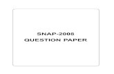 SNAP-2008 QUESTION PAPER · 2019. 9. 20. · SNAP 3 Actual Paper-SNAP-2008 General English Section For the following 5 questions in this section, correct answers carry 2 marks each.