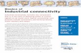 Basics of Industrial connectivity · Industrial connectivity includes any component that is in the path of delivering power or control signals to do useful work. Typical connectivity