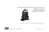 Submersible Grinder Pump Model DGU II Model DGFU Model …EBARA Submersible Grinder Pumps DGUII/DGFU Operating, Installation, and Maintenance EBARA Fluid Handling 2 (t) 803 327-5005