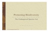 17.32.09 Protecting Biodiversity · Snail Darter v. Tellico Dam -- II Sequoyah v. Tennessee Valley Authority, 620 F.2d 1159 (6th Cir.), cert. denied, 449 U.S. 953 (1980). Cherokee