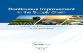 Continuous Improvement in the Supply Chain · Continuous Improvement in the Supply Chain 3 Supply Chain Visibility through Continuous Improvement By understanding the impact of time,