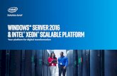 WINDOWS* SERVER 2016 & INTEL® XEON® …...The hyperconverged infrastructure capability in Windows Server 2016—running compute and storage together in each server node—can allow