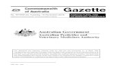 APVMA Gazette No. 23, 15 November 2016...No. APVMA 23, Tuesday, 15 November 2016 Published by The Australian Pesticides and Veterinary Medicines Authority AGRICULTURAL AND VETERINARY