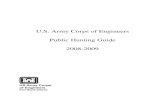 U.S. Army Corps of Engineers Public Hunting Guide 2008-2009 · Fort Worth District U.S. Army Corps of Engineers 2008-2009 Thank you for your interest in public hunting opportunities