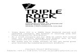 Contact: Stuart Williamson Mobile: +64 21 758 679 / Email: … · 2019. 9. 7. · Contact: Stuart Williamson Mobile: +64 21 758 679 / Email: stuart@triplerock.co.nz • Triple Rock