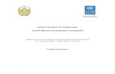 Islamic Republic of Afghanistan United Nations Development ... II ProDoc.pdf · UNDP Rule of Law Strategy 2013-2016 and the JHRA Project Within this framework, the UNDP Country Office