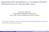 Estimating drift parameters in a fractional Ornstein ... · FoGruLogosmall tudlogocmyk:pdf Generalized fractional Ornstein-Uhlenbeck processes We consider the stochastic process (X
